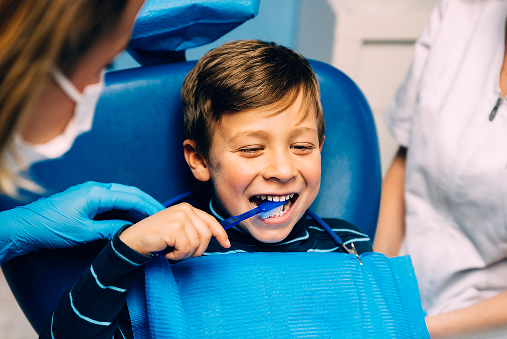 Kid laughing